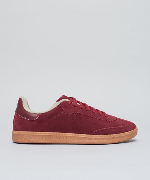 Tenis Camurca Soft Cecilia - Merlot