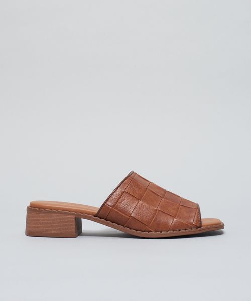 Salto Medio Mule Tresse Soft - Chocolate