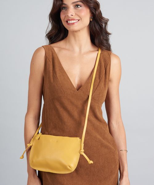 Bolsa Castanha - Mostarda