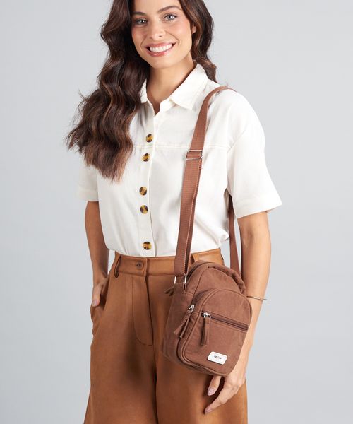 Bolsa p Lona Malu - Chocolate