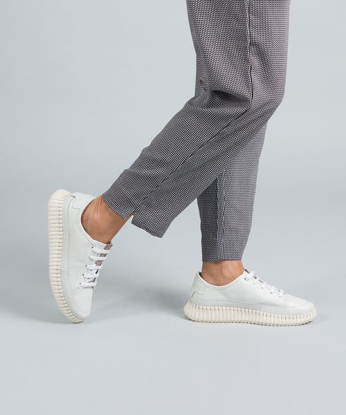 Tenis Couro Lara Neo - Branco/Aveia
