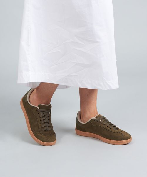 Tenis Camurca Soft Cecilia - Verde Militar