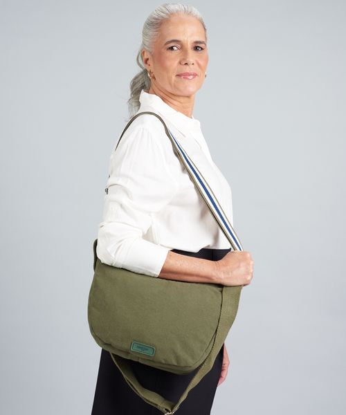 Bolsa Lona Cadarco Listra - Verde Militar