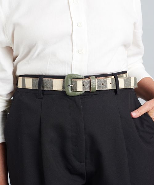Cinto Listra Bold - Listra Verde Militar