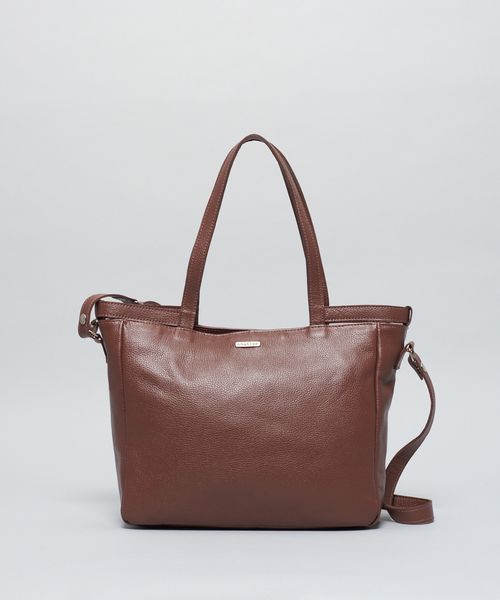 Bolsa g Couro Cecilia - Chocolate