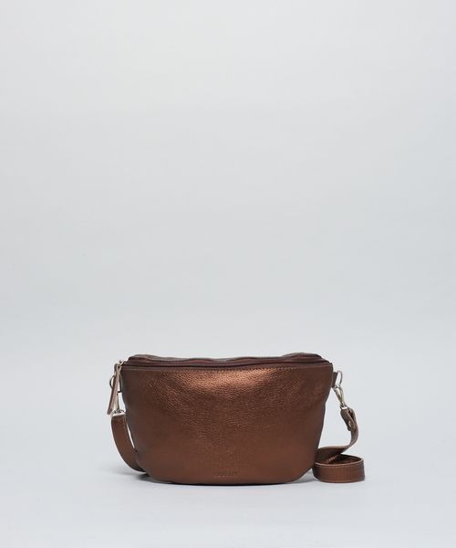 Bolsa p Couro Cadarco Listra - Bronze