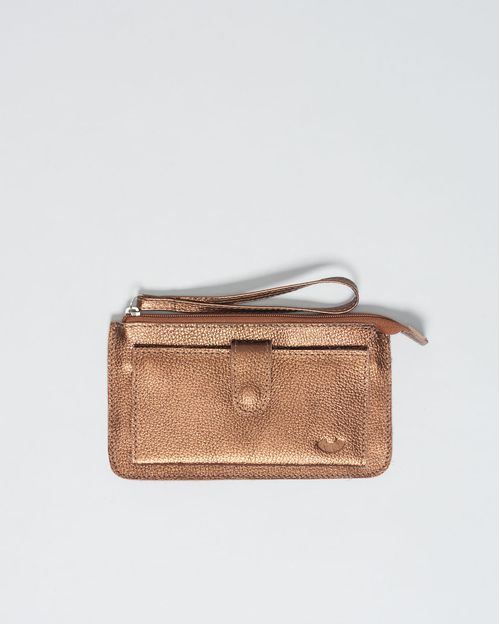 Carteira Croma Couro Neo - Bronze