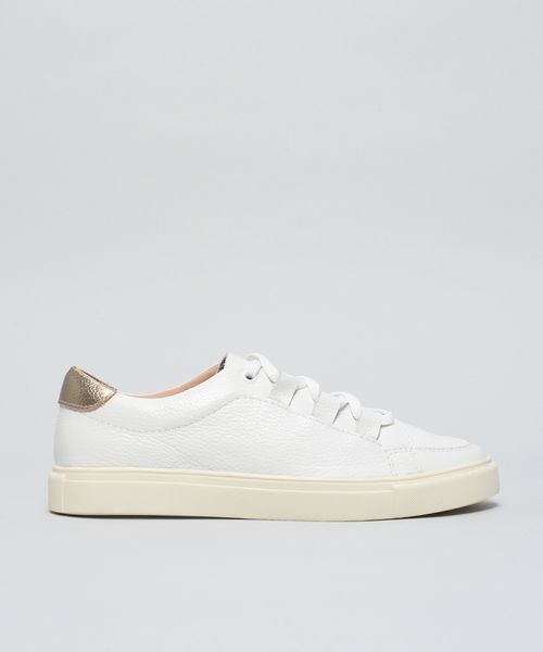 Tenis Couro Olivia - Branco