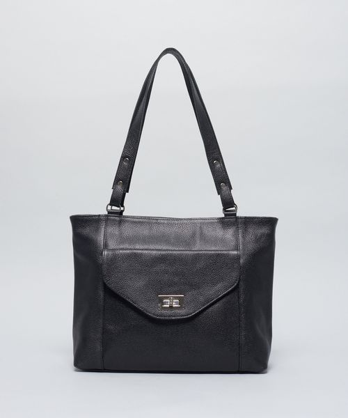 Bolsa g Fecho Metal - Preto