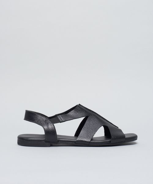 Rasteira Basica Couro Dani - Preto