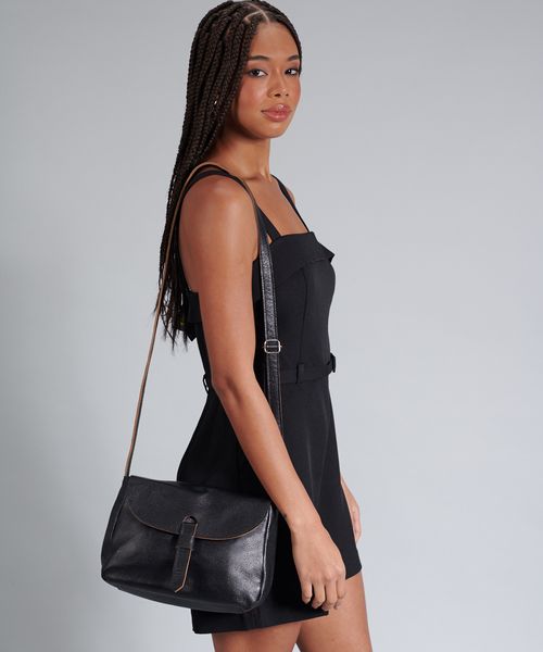 Bolsa m Couro Sofia - Preto