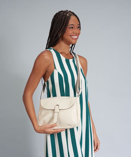 Bolsa m Couro Sofia - Offwhite