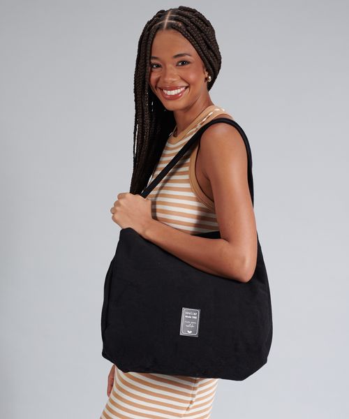 Bolsa Lona Jardim Soul - Preto
