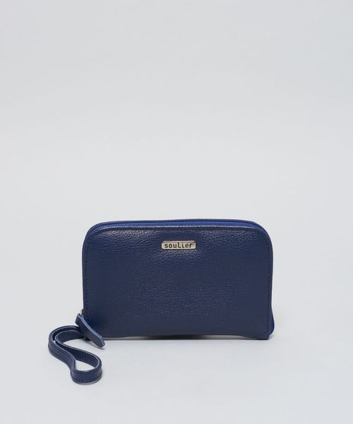 Carteira g Couro Retangular - Navy