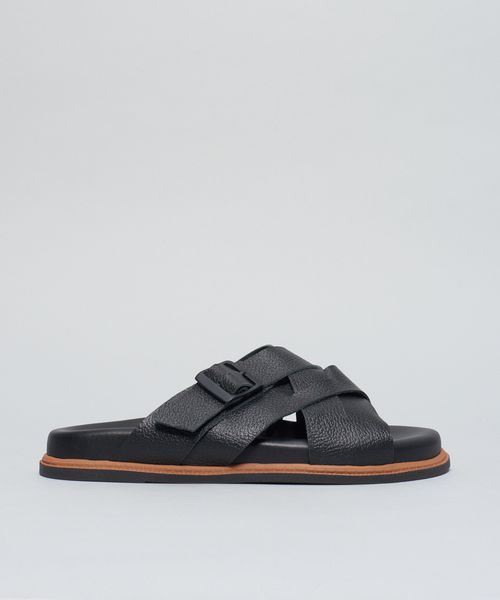 Rasteira Anatomica Entrelace - Preto