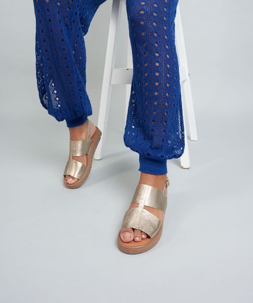 Rasteira Tratorada Alice - Prata Velho