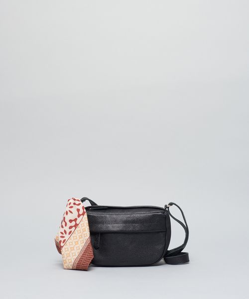 Bolsa p Couro Lenco - Preto