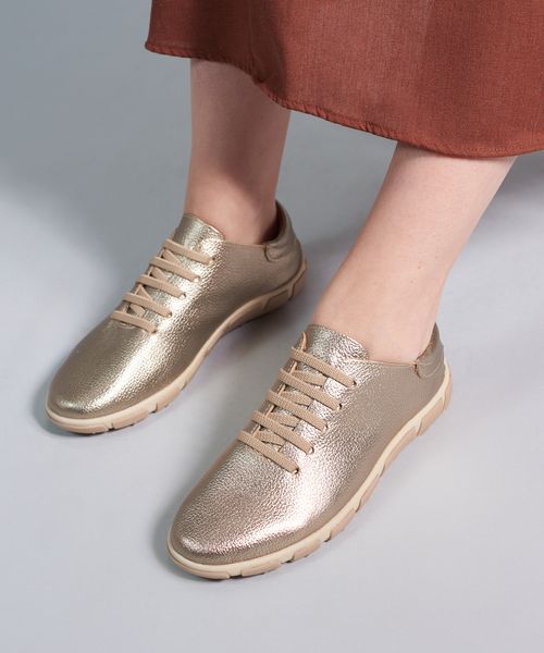 Tenis Frances Comfort - Prata Velho/Aveia