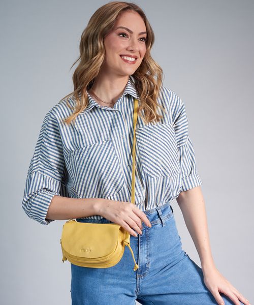 Bolsa p Couro Bella - Camomila
