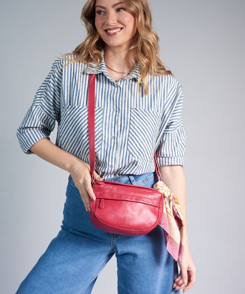 Bolsa p Couro Lenco - Flor De Lotus