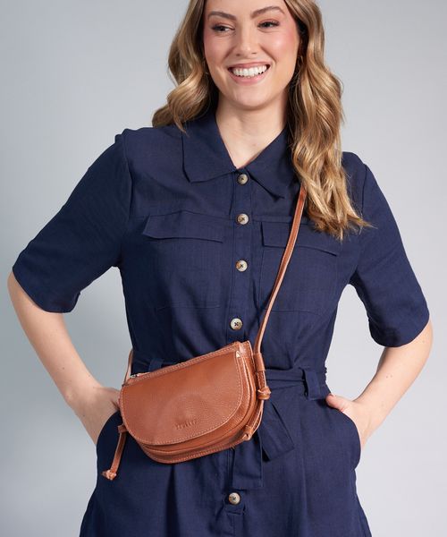 Bolsa p Couro Bella - Mousse
