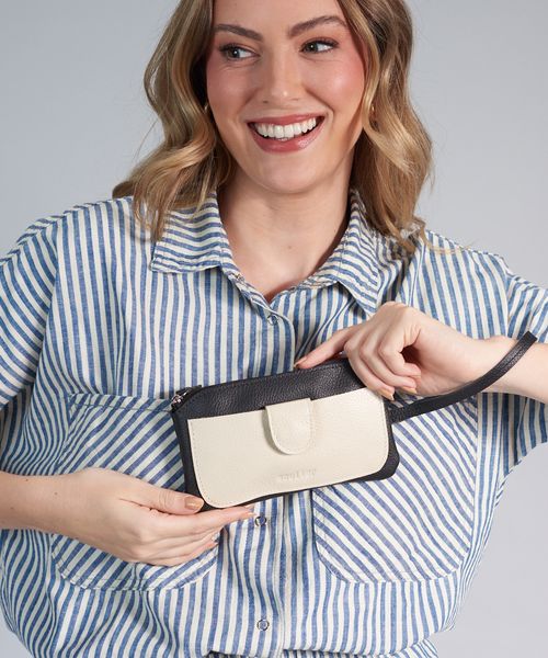 Case Versatil Lingueta - Preto/Off White