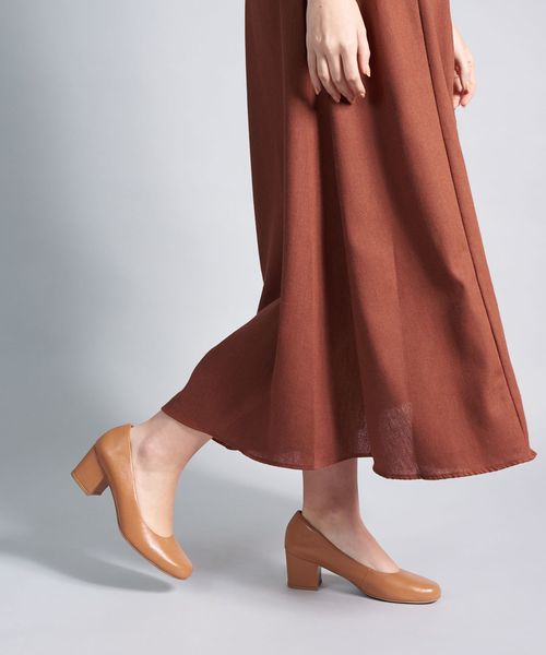 Scarpin Couro Raquel - Caramelo