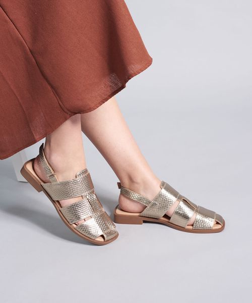 Rasteira Pescador Escama - Prata Velho