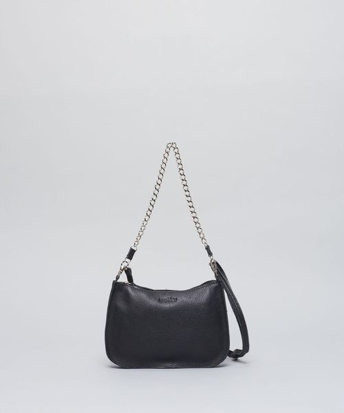 Bolsa p Couro Corrente - Preto