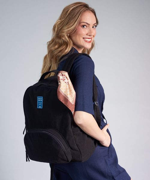 Mochila Lona Lenco - Preto