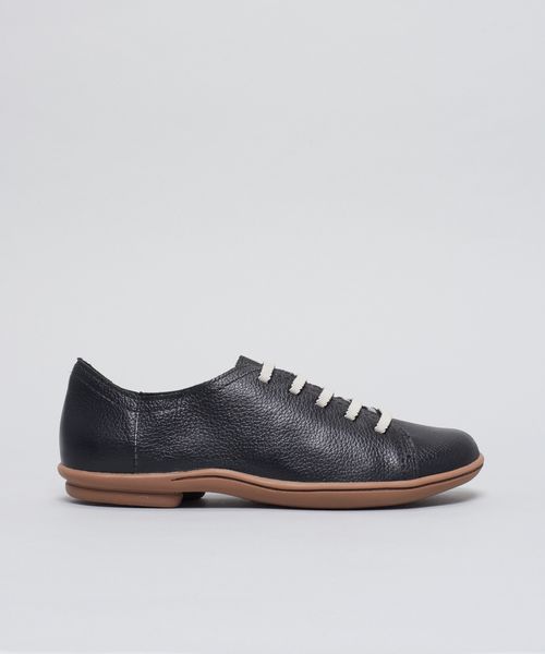 Tenis Couro Comfort Ellen - Preto