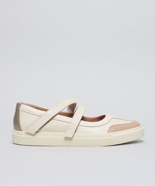 Tenis Couro Antonela - Offwhite