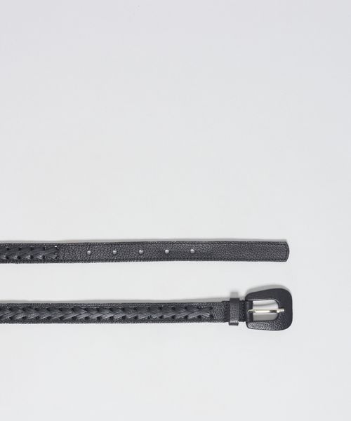 Cinto Couro Entrelaces - Preto