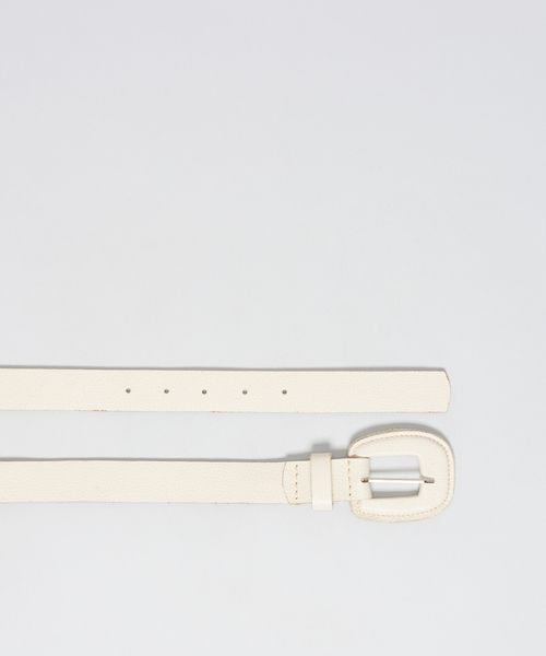 Cinto Couro Bruna - Offwhite