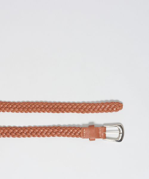 Cinto Couro Tresse Isa - Mousse