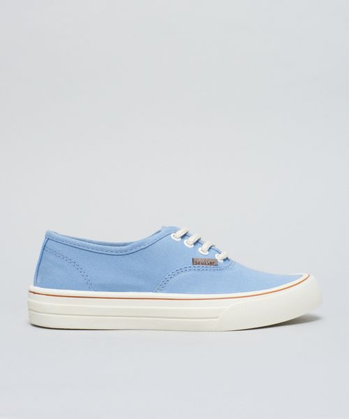 Tenis Lona Basico Casual - Azul Safira