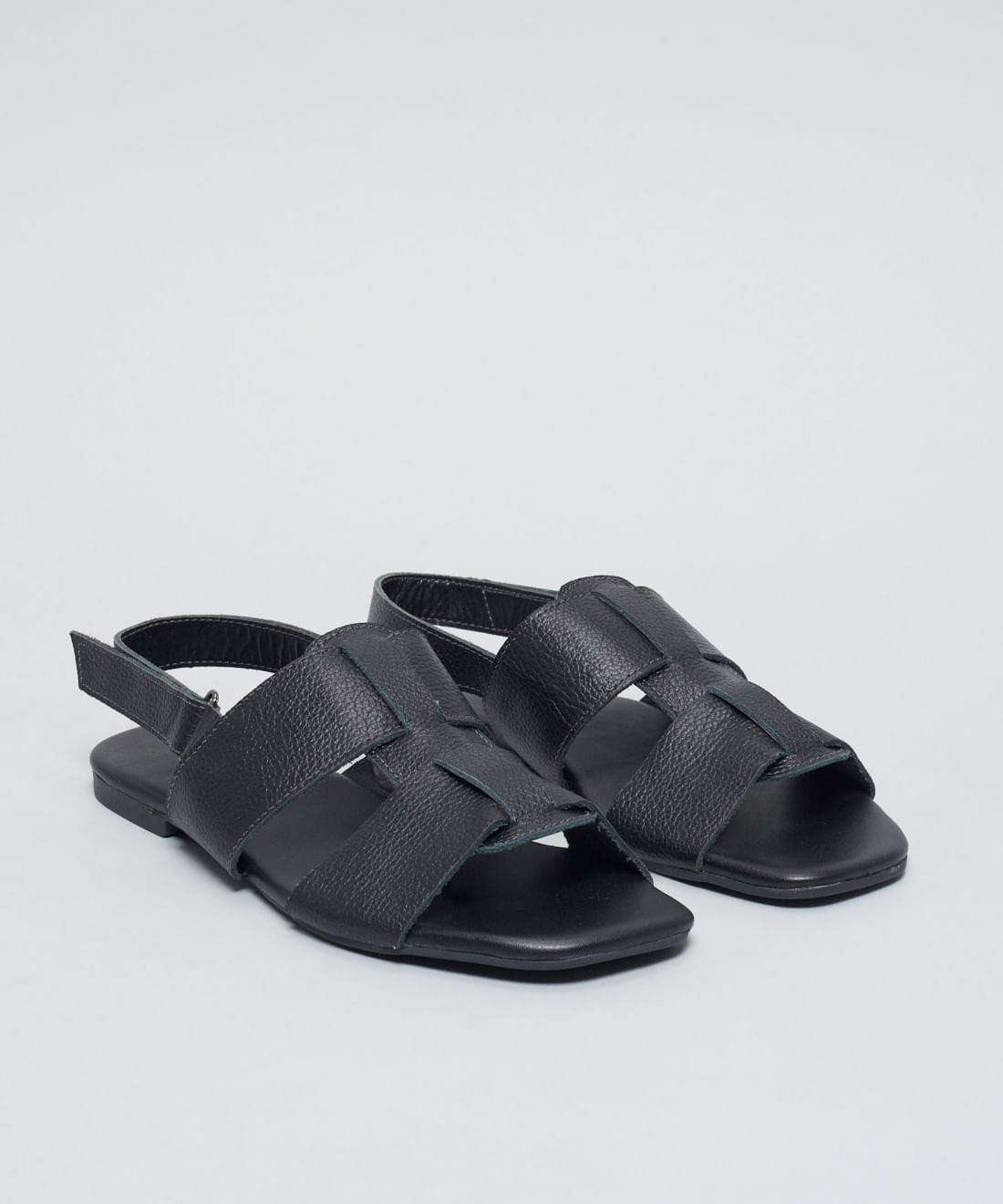 Rasteira Basica Couro Liz - Preto | Soulier