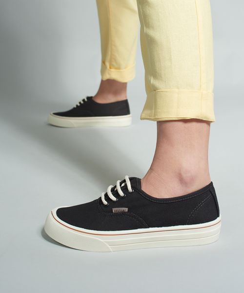 Tenis Lona Basico Casual - Preto