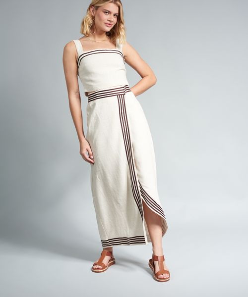 Rasteira Tratorada Elastico Couro - Mousse