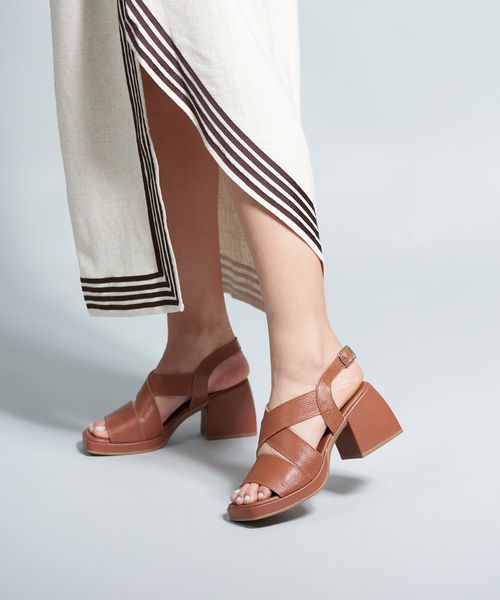 Meia Pata Couro Elisa - Mousse