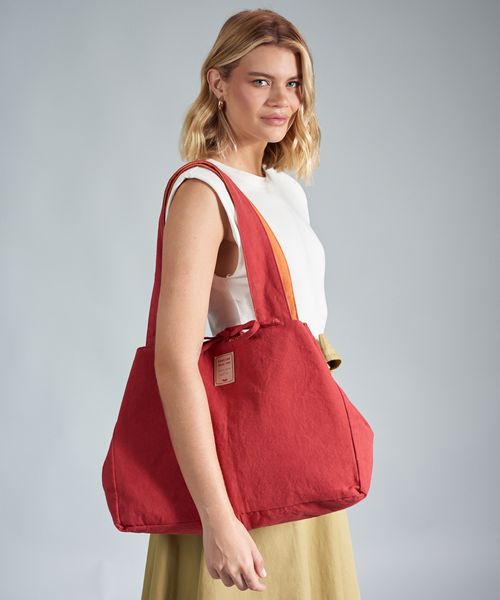 Bolsa Dupla Face Soul - Vermelho/Tangerina