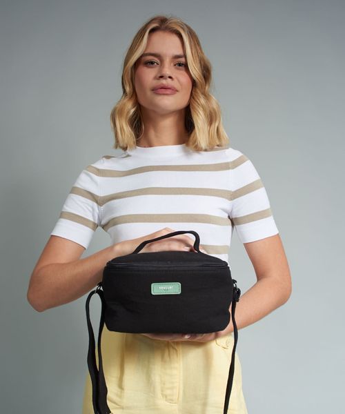 Marmiteira Lona Iris - Preto/Pistache