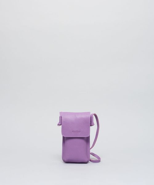 Bolsa p Couro Beatriz - Lilas