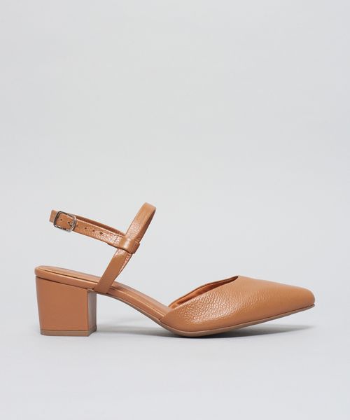 Scarpin Couro Antonela - Caramelo