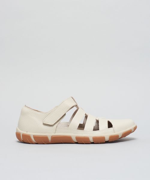 Tenis Frances Pescador Couro - Offwhite