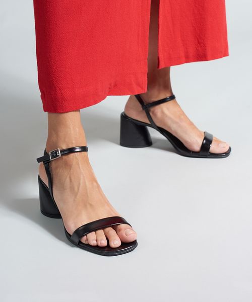 Sandalia Media Soft Bloco - Preto