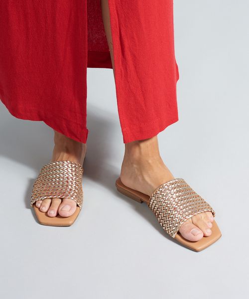 Rasteira Tresse Basica Soul - Prata Velho