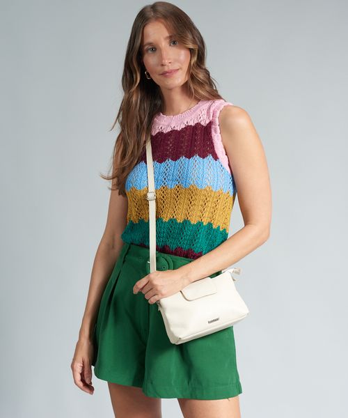 Bolsa p Couro Fernanda - Offwhite