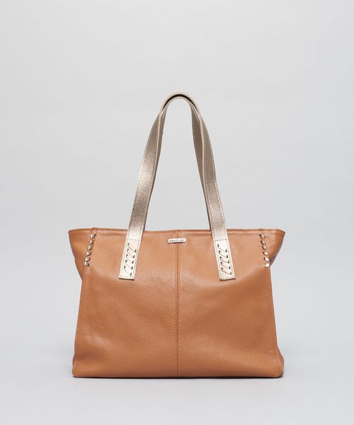 Bolsa Grande Detalhes - Caramelo