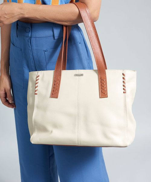 Bolsa Grande Detalhes - Offwhite